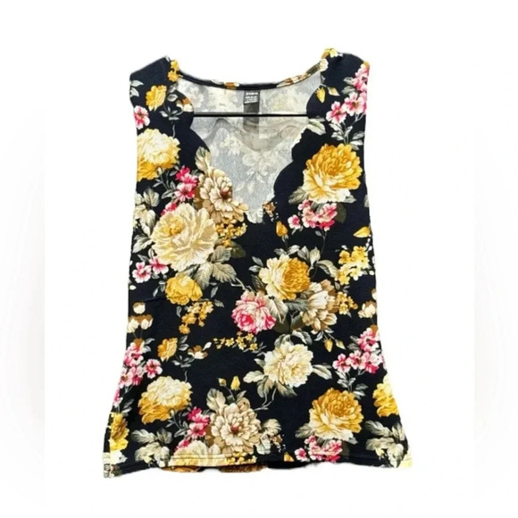 Floral tank top LARGE - Picture 1 of 3